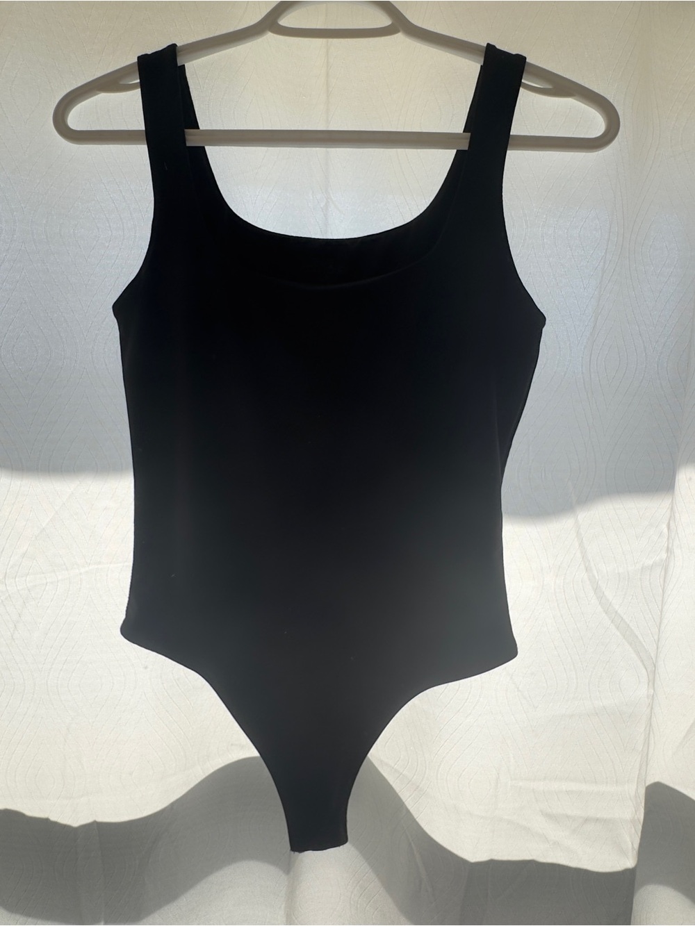 Women's Black Scoop Neck Bodysuit